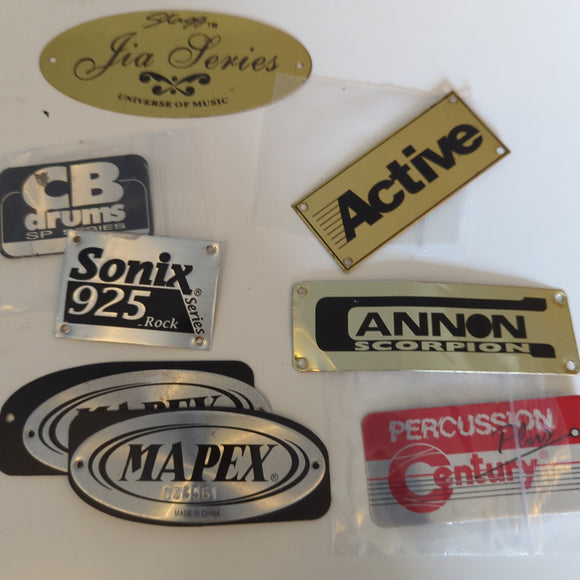 Drum Badges - Chinese Brands / Products, Mapex, Stagg, Sonix, CB, Hohner