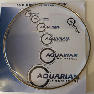 Aquarian Clear 14" drum head- B stock Damaged Box