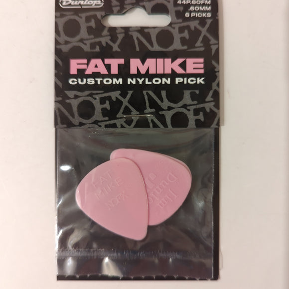Dunlop Fat Mike NOFX signature Nylon Standard Pick Pack of 6 (new) 44-060FM