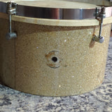 Vintage Dallas Gigster 10" tom in gold sparkle with calf head