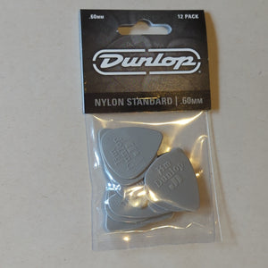 Dunlop Nylon Standard Pick Pack of 12 0.60mm 44P.60