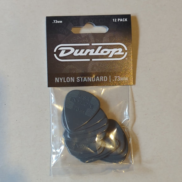 Dunlop Nylon Standard Pick Pack of 12 0.73mm 44P.73