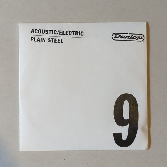 Dunlop Electric / Acoustic Plain Steel Guitar Strings 009 guage DPS09
