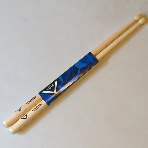 Vater Pipe Band 1 Wood Tip Drumsticks (New) VAT-STK-VPB1