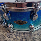 Starclassic Walnut/Birch 14" x 6.5" Snare Drum - Molten Blue Ice Fade Ex-Display WBSS65-MBI