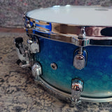 Starclassic Walnut/Birch 14" x 6.5" Snare Drum - Molten Blue Ice Fade Ex-Display WBSS65-MBI