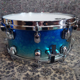 Starclassic Walnut/Birch 14" x 6.5" Snare Drum - Molten Blue Ice Fade Ex-Display WBSS65-MBI