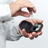 ALPINE Pro Black MusicSafe Ear Plugs EARPROB - Musicians Earplugs with Strap, Case and 3 Filters