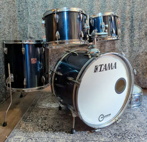 Vintage Tama Swingstar Drum Kit in Midnight Blue 22,12,13,16,14