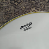 Used Andante Branded Remo 18" 1 ply White Drum Head