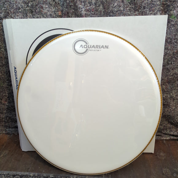 Aquarian Reflector Ice White (Superkick 2) 22” REF22SKW bass drum head (new) - Aquarian Heads - Bertha Drums Perth Scotland