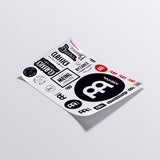 Meinl Logo Sticker Sheet STICKER-DINA4