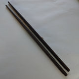 Vintage Pair of Very Dark Wood Thin Drum Sticks