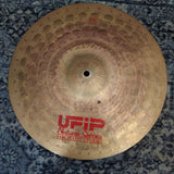 Used UFIP Naturals 15" Light Hi Hat Cymbals