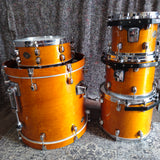 Used Tama Starclassic Performer 90s MIJ Birch 5 Piece Drum Kit. 20,10,12,14, Amber Gold