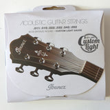 Ibanez Acoustic Guitar Strings: 6 String, Custom Light IACS62C (new)