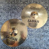 Used Sabian HH Cymbal Set "Performance" 14" HiHat, 16" Crash, 20" Ride, Case