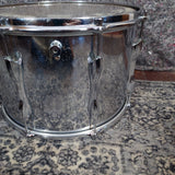 Vintage Premier Chrome over Wood Wrap 14" x 9.5" Tom Drum