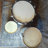 Vintage 60s/70s Premier Drum Kit in White Pearl - setup lefty