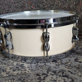Used Tama Superstar 14"x5.5" Birch Snare Drum - White