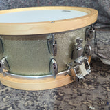 Mint Yamaha Billy Cobham Signature Maple Silver Sparkle 14" x 6" Snare Drum ASD1460BC