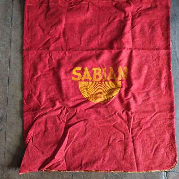 Vintage Sabian Cymbal Cloth Drawstring Bag