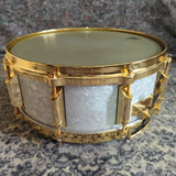 Used Remo Louie Bellson sig. snare WMP Gold 14"x5.5" Snare Drum No. 114/1000