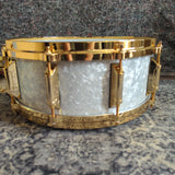 Used Remo Louie Bellson sig. snare WMP Gold 14"x5.5" Snare Drum No. 158/1000
