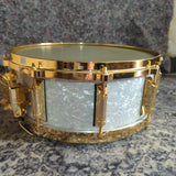 Used Remo Louie Bellson sig. snare WMP Gold 14"x5.5" Snare Drum No. 114/1000