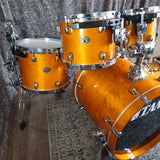 Used Tama Starclassic Performer 90s MIJ Birch 5 Piece Drum Kit. 20,10,12,14, Amber Gold