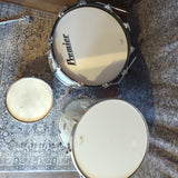 Vintage 60s/70s Premier Drum Kit in White Pearl - setup lefty