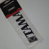 Genuine Tama Bass Drum Logo Sticker / Decal Black or White TLS