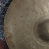 Vintage Italian Cymbal 14" pre 40s by the look of it. Bottom Hi Hat / heavy crash