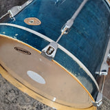 Used Tama Rockstar Drum Kit Shell Pack 22,10,12,14 Blue Lacquer