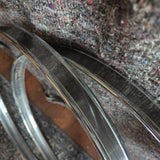 Pair of Used Pearl Smokey Chrome Bass Drum Hoops