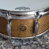 Mint Gretsch Keith Carlock Signature Natural Patina Brass 14"x5.5" Snare Drum