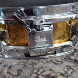 Used Pearl Piccolo Brass shell 13"x3.5" Snare Drum