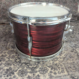 Vintage Premier Olympic 12" Tom Drum Red Silk