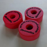 Used Red Cympad Chromatics Cymbal Felt Pads x3