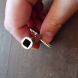 Jesus Christ Crucifiction Cross Drum Key on a Chain Used