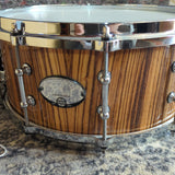 Mint Dixon Mel Gaynor sig. snare Maple/Zebrawood 14"x6" Snare Drum (No. 2)