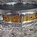 Used Pearl Piccolo Brass shell 13"x3.5" Snare Drum