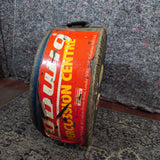 Used  14" Snare Drum Case Covered with Vintage Stickers - Ludwig / Evans /Zildjan