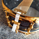 Mint Gretsch Steve Ferrone Signature Black Nickel with Gold Hardware 14"x6.5" Brass Snare Drum