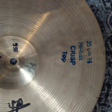 Bosphorus Traditional Crisp 14" Hi Hat Cymbals (used)