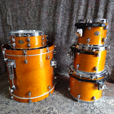 Used Tama Starclassic Performer 90s MIJ Birch 5 Piece Drum Kit. 20,10,12,14, Amber Gold