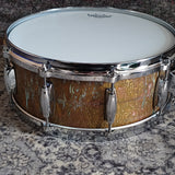 Mint Gretsch Keith Carlock Signature Natural Patina Brass 14"x5.5" Snare Drum