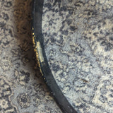 Pair of Used Black Painted Wood Bass Drum Hoops