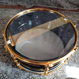 Mint Gretsch Steve Ferrone Signature Black Nickel with Gold Hardware 14"x6.5" Brass Snare Drum