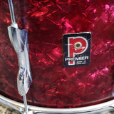 Vintage Premier 14"x8" Red Pearl Tom Drum Used
